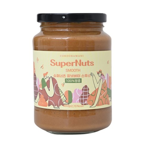 SuperNets 슈퍼너츠 피넛버터 스무스, 460g, 1개