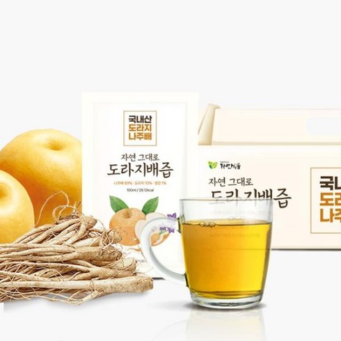 맛있는家 자연식품 도라지배즙 총4박스 120팩, 없음, 1개