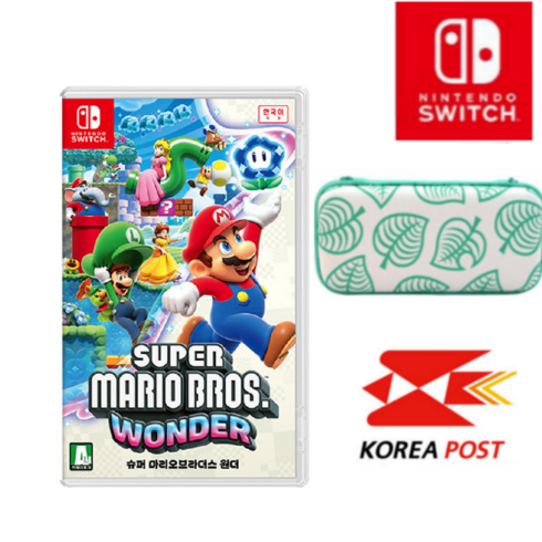 [닌텐도] SWITCH 닌텐도 스위치 슈퍼 마리오브라더스 원더, 슈퍼 마리오브라더스 원더+동물의숲 알로하 파우치