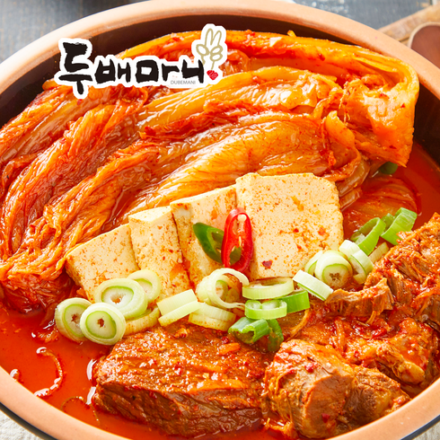 두배마니 묵은지 돼지고기 김치찜 1kg 국내산 묵은지찜 밀키트 캠핑음식, 1개