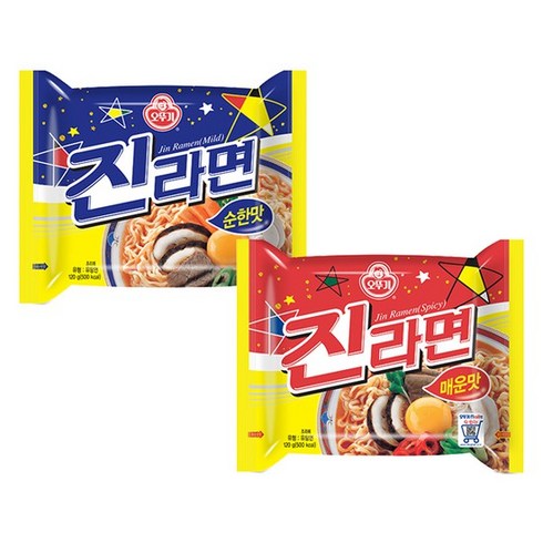 진라면매운맛40봉 - 진라면(매운맛 or 순한맛) 40봉, 120g, 40개, 40개입