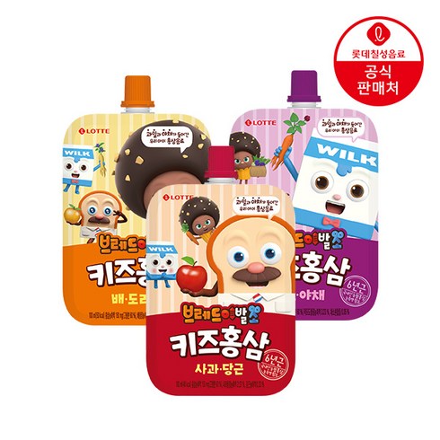 브레드이발소키즈홍삼 - 브레드이발소 키즈홍삼 100ml 파우치 20팩 (사과당근/포도야채/배도라지), 키즈홍삼 100ml 20팩 배도라지, 20개