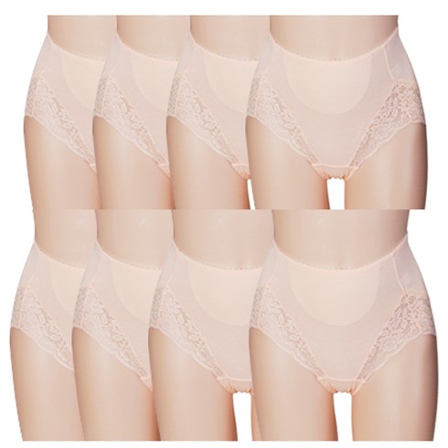 에즈라 8종세트 노라인 거들팬티 국내산 60수스판 보정팬티 면스판 면팬티 거들팬티 배쏙 레이스 팬티 HPT1104 8P