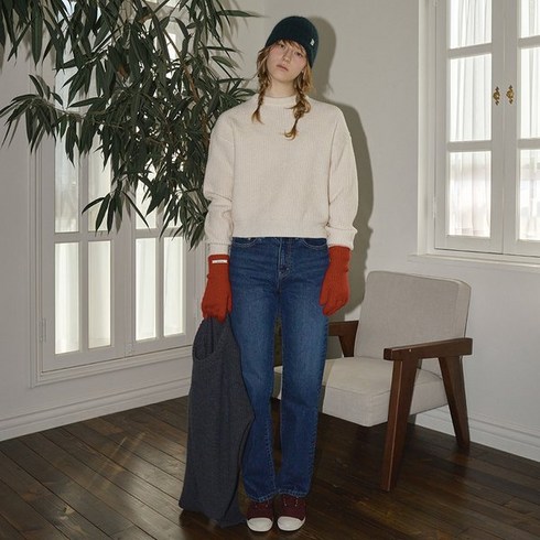 [국내정식매장] 벤시몽 가디건 스토어 [23FW] BASIC KNIT PULLOVER IVORY