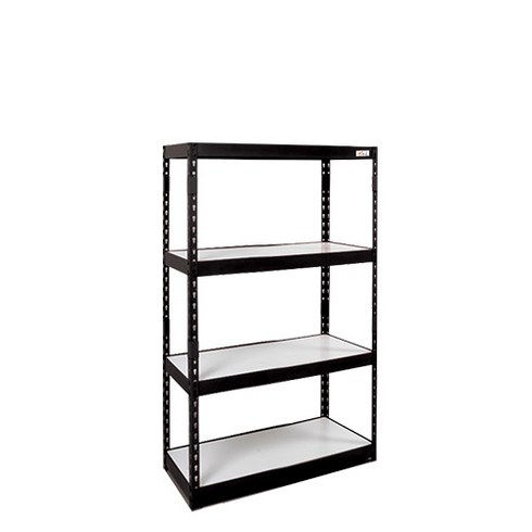 몬스터랙 800x400x1500 4단 철제선반, 블랙(FD)