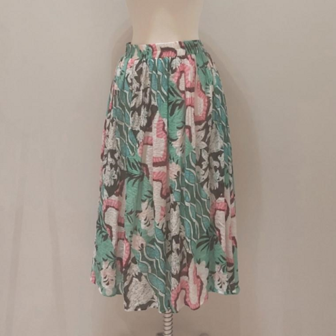 [엔터식스]러브앤쇼 플라워 주름 밴딩 스커트MCEEGSK01