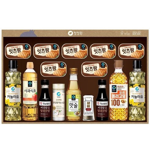 청정원 종합 16호 선물 a+세트 a+ 1박스 쇼핑백 구성 364794, 단일속성