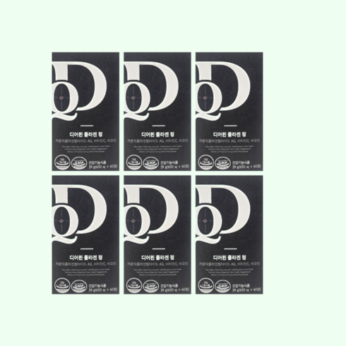 [정품正品] 디어퀸 콜라겐 정 60정 6박스 86259EA, 60개