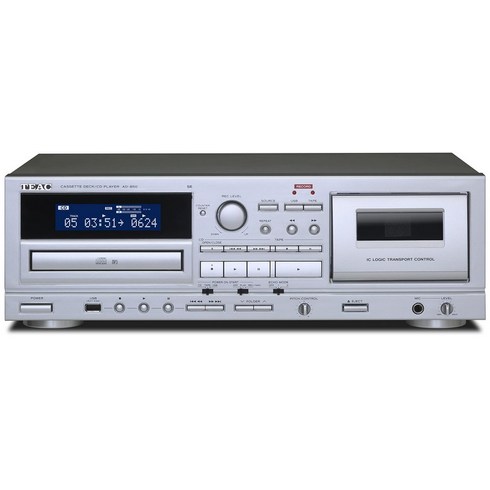 TEAC(티악) AD-850-SES 카세트 데크CD 플레이어 USB 메모리 녹음·재생 마이크 입력 테이프 더빙 에코 가라오케 디지털화 mp3 변환