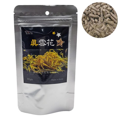 진설화 80g 설화 국내산 새우 사료 생이새우 crs사료 먹이 밥, 1개