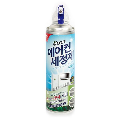 청주벽걸이에어컨청소 - 산도깨비 에어컨 세정제, 330ml, 3개