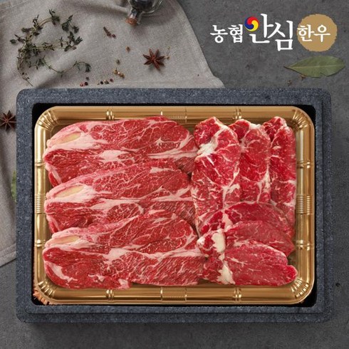 농협 [농협안심한우] 1등급 구이세트 1kg(등심500g+채끝300g+안심200g), 1