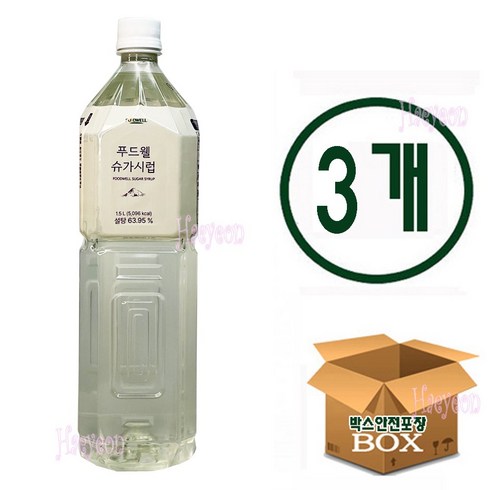 푸드웰슈가시럽 - 푸드웰 슈가시럽, 3개, 1.5L