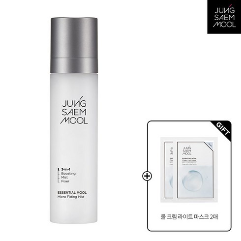 정샘물물크림 - 정샘물 에센셜 물 마이크로 피팅 미스트 120ml(증정 마스크팩2매), 120ml, 1개