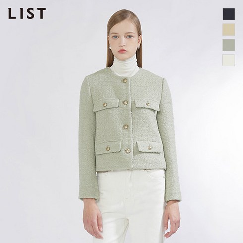 [리스트] 울 트위드 라운드넥 재킷_TWWJKM70030