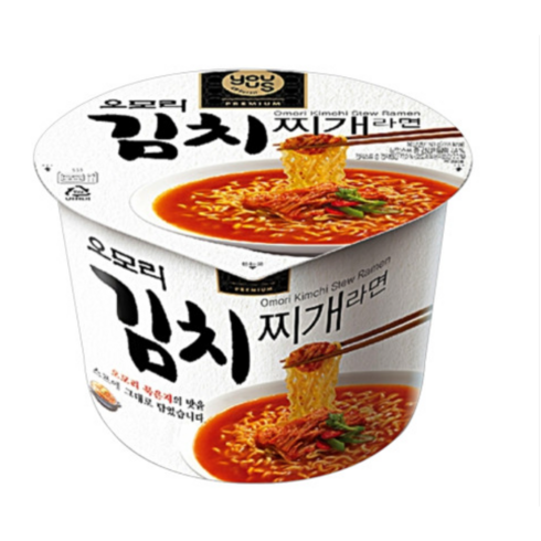 오모리 김치찌개라면 큰컵 150g 16개