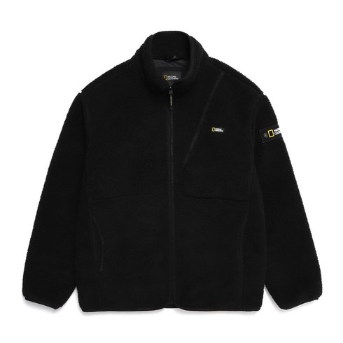 2023년 가성비 최고 n224ufj100 - [국내매장품] 내셔널지오그래픽 세미 오버핏 플리스 풀집업 CARBON BLACK N224UFJ903