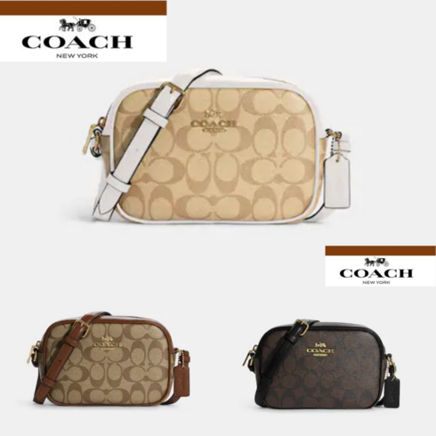 2023년 가성비 최고 코치크로스백 - 코치 미니 제이미 시그니처 레더 카메라백 C9926 Mini Jamie Camera Bag In Signature