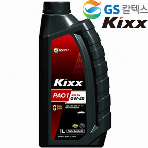 킥스파오 KIXX PAO 1 0W30 0W40 1BOX 합성 가솔린 디젤 LPG 엔진오일, 12개, 1L