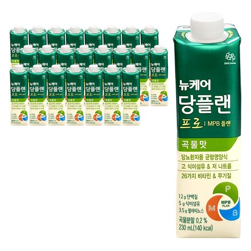 뉴케어 당플랜 프로 당뇨환자 영양식, 230ml, 24개