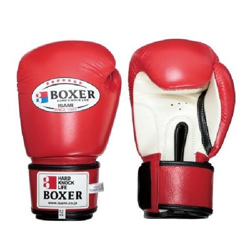 이사미 BOXER 권투 글러브 가죽 8 온스 (TBX-108) 복싱글러브, 6 레드