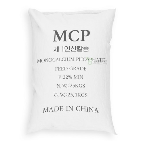 MCP 인산칼슘 25kg - 웃자람 도장 억제 높은 칼슘함량 액비 제조 분말 비료원료, 1개