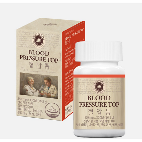 트루포뮬러 혈압톱 550mg x 30캡슐 1개월분 항산화 혈압 건강 혈압 케어 12/18이후 발송, 1개, 30개
