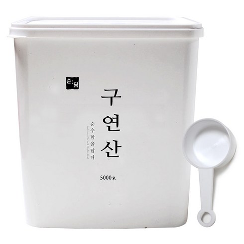2023년 가성비 최고 가습기 구연산 - 순담 구연산 4kg 섬유유연제 세정제 세제 바스켓, 1개