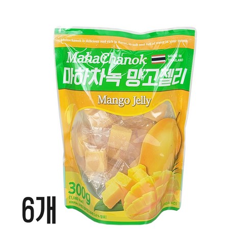 마하차녹망고젤리 - 마하차녹 망고젤리 300g, 6개