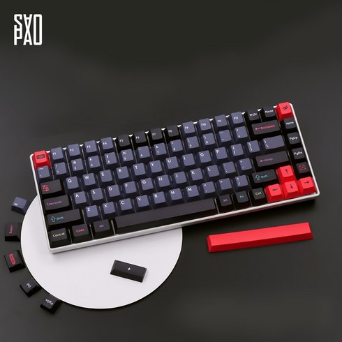GMK 뉴드라큘라 키캡 PBT 체리 5면 염료승화 (151키), 영어각인
