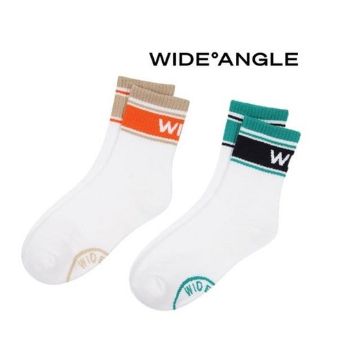 (백화점 정품)와이드앵글 와이드앵글[WWU23S02GH]CO 여성 미들 삭스, FREE(24cm)
