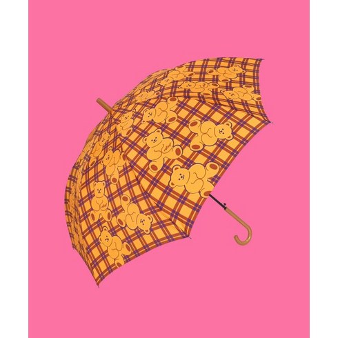 위글위글 우드 장우산 테디베어