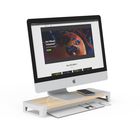넥스트 NEXT-MS3307W 고속무선 충전 PC 모니터 받침대, 1개