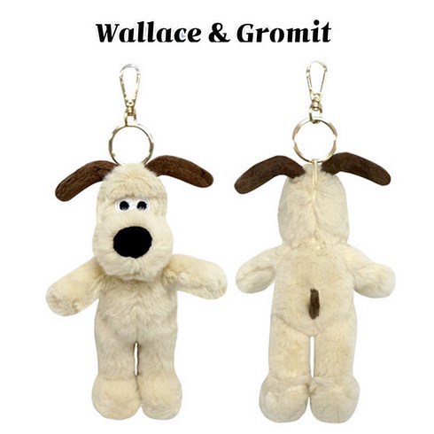 [공식정품] 월레스와 그로밋 키링 인형 - 16cm, 혼합색상, 그로밋키링16cm