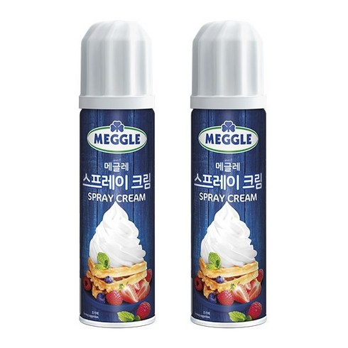 메가커피 메글레 동물성 스프레이 휘핑크림 250g 2개세트, 2개