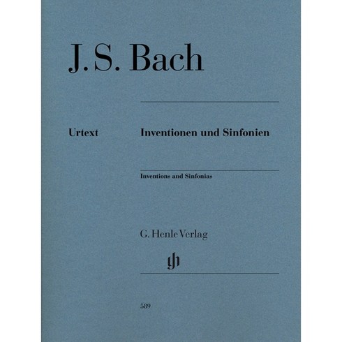 부나하벤12년 - Bach - Inventionen Und Sinfonien 바흐 - 인벤션(2성) 신포니아(3성) Henle 헨레