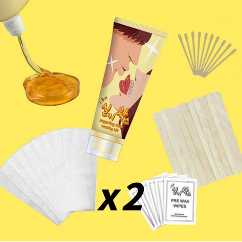 실키 슈가링 제모크림 셀프 왁싱 재료, 2개