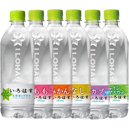 코카콜라 일본 이로하스 생수 6종 540ml x 24개입 1 세트 Coca-Cola Japan I LOHAS Bottled