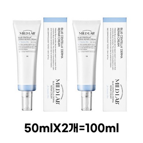 마일드랩 블루센텔라 더마 리페어 크림, 100ml, 3개