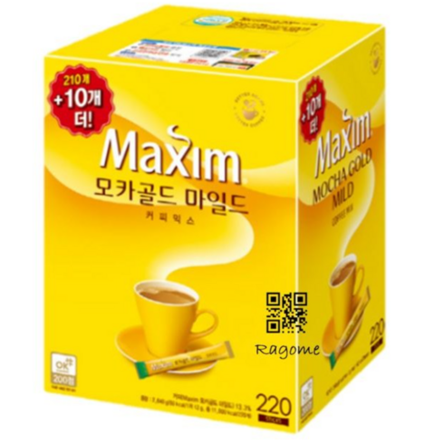 맥심 모카골드 마일드 커피믹스, 12g, 1개, 220개