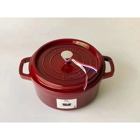 2023년 가성비 최고 스타우브 - 스타우브 꼬꼬떼 20 22 24 cm 직구 무쇠 주물 냄비, 와인, 20cm
