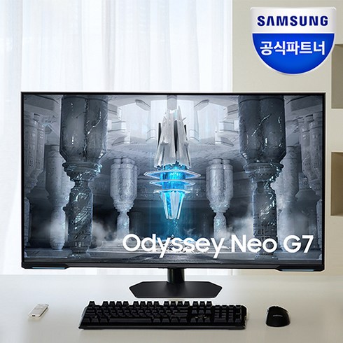 삼성전자 오디세이 Neo G7 S43CG700 144Hz 4K UHD 퀀텀 Mini LED 43인치 게이밍 모니터, 삼성기사설치