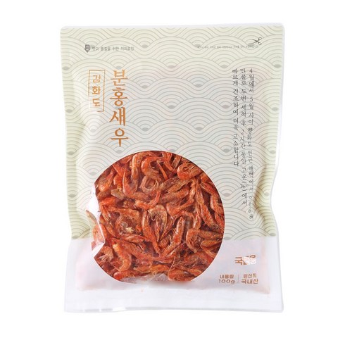 분홍새우 100G(봉), 2개