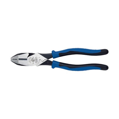 Klein 도구s J2000-9NE 사이드 커터 라인맨 펜치 ACSR 나사 못 와이어 절단용 하이 레버리지 22.5cm9인치 USA 미국, Cuts / Crimps