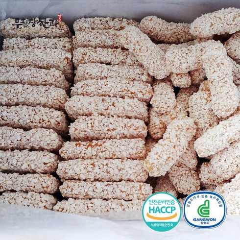 강릉사천 무진장한과 찹쌀과즐강정 반반 (대) 2.3kg, 단품, 옵션선택