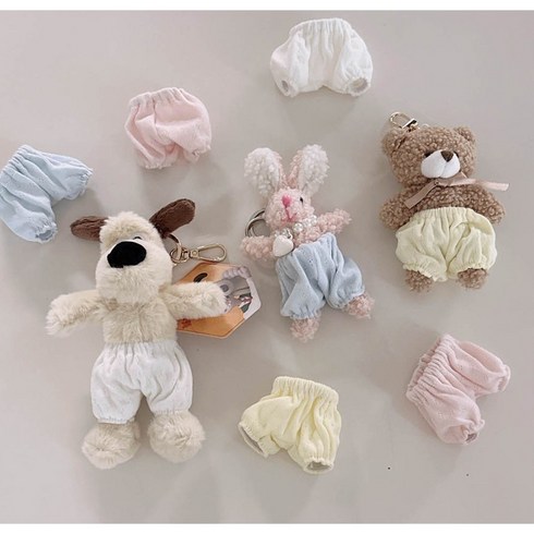 인형 바지 고쟁이 모남희옷 블핑이옷 크림이옷 그로밋옷 숀옷 모루인형옷 인형 키링 꾸미기 옷입히기 악세사리