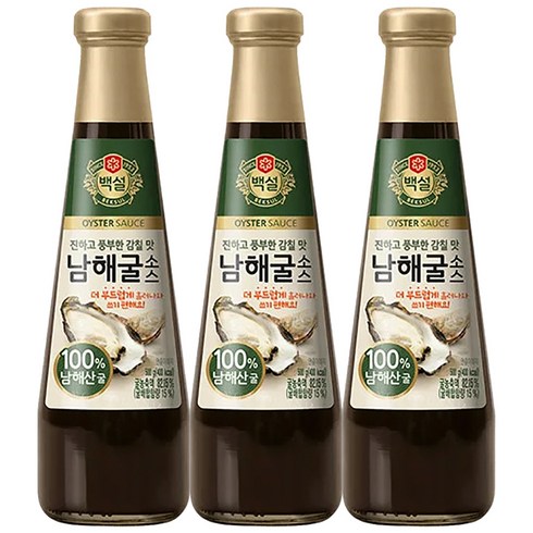 백설굴소스 - 백설 남해굴소스, 500g, 3개