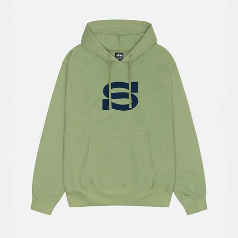 국내배송 스투시 레터맨 후드 모스 Stussy Letterman Hoodie 4컬러