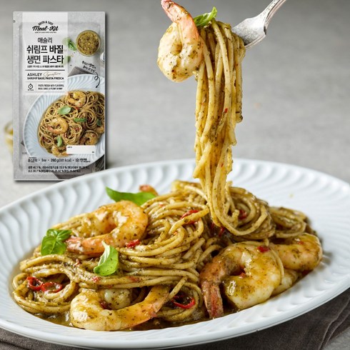 애슐리 퀵앤이지 쉬림프 바질 생면 파스타 (냉동 밀키트), 1개