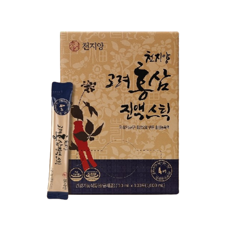 천지양 100% 국산 6년근 고려 홍삼진액 스틱 100포, 1L, 1박스